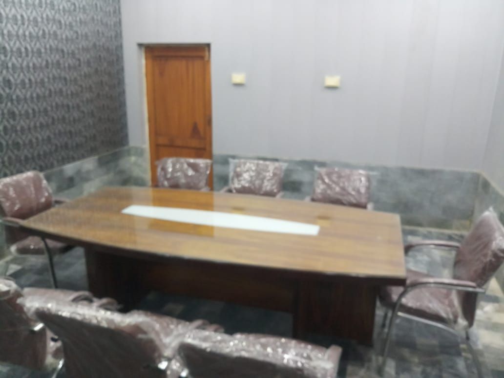 Meeting room with a conference table at the Shikarpur branch